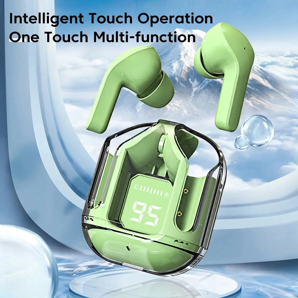 Air31 Earbuds Wireless Crystal Transparent body