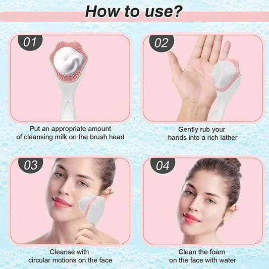1 PCs Soft Silicone Facial Cleansing Brush (1 PCs)