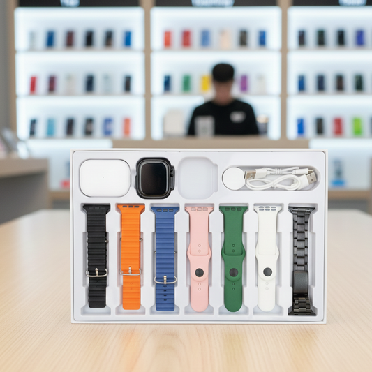 I20 Ultra Max Suit 10-in-1 Smart Watch with AirPods