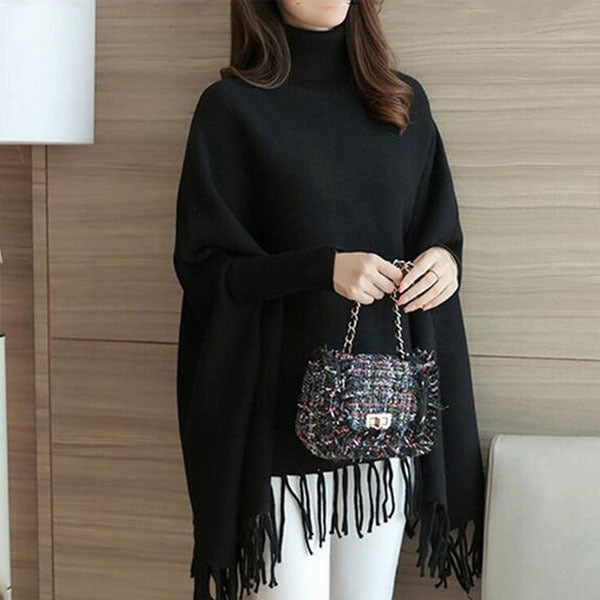 Winter Fleece Poncho for Women