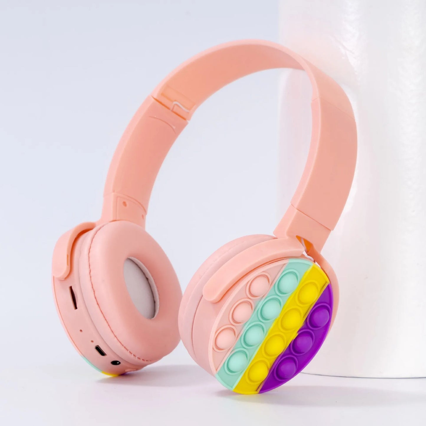 Cute Pop It Wireless Bluetooth Headphones
