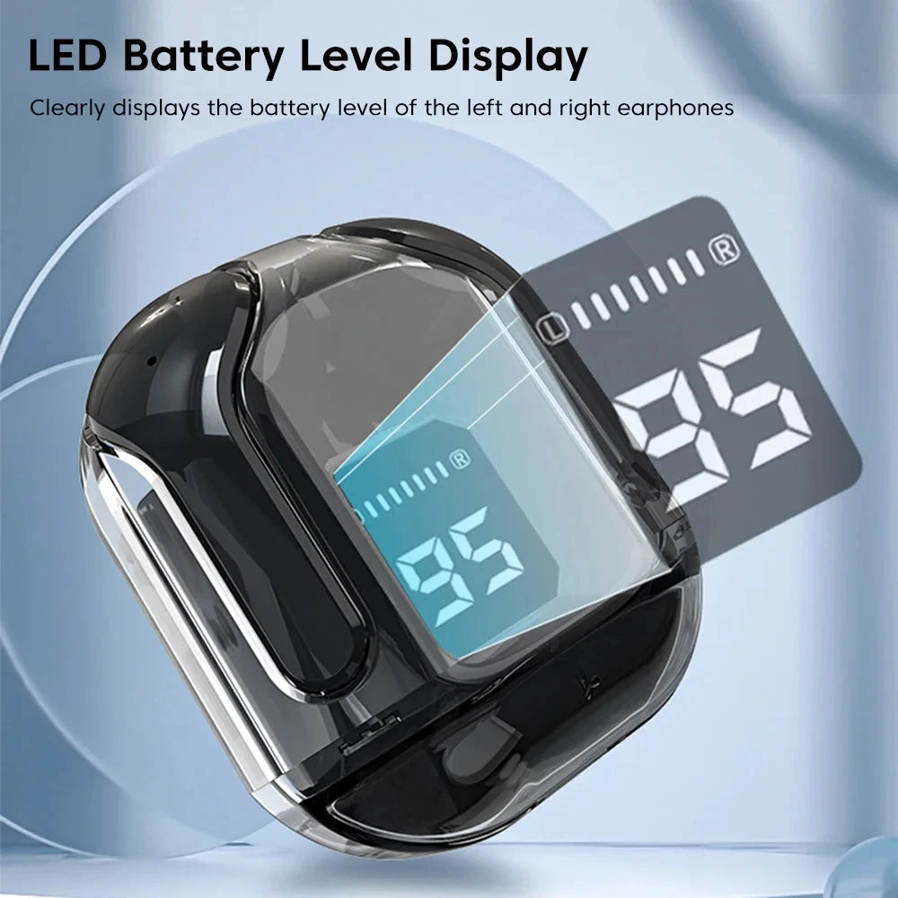 Air31 Earbuds Wireless Crystal Transparent body